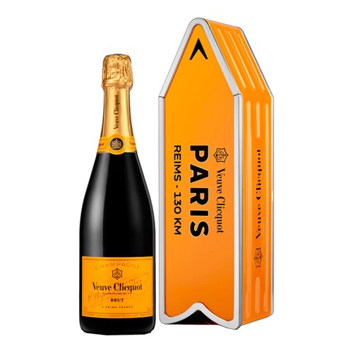 Veuve Clicquot Yellow Label Brut Champagne Arrow Tin